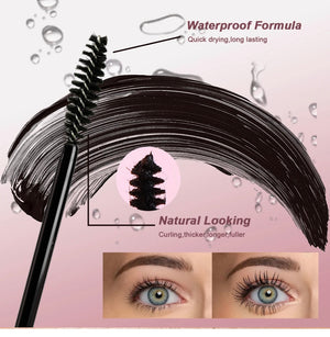 PRIVATE LABEL, Wholesale Luxury PREMIUM Quality, Vegan, Cruelty Free, Makeup Wholesale Keratin Oil Free 4D Long Lash Fibre, Infused with Growth Serum, Collagen and Hyaluronic Acid, Real Growth Effects Mascara, Better than Falsies Mascara