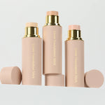 PRIVATE LABEL, 100pcs Wholesale Luxury PREMIUM Quality Vegan, Cruelty Free Waterproof Full Coverage Concealer Stick Silky Foundation in Gold/ Pink Aluminum Can