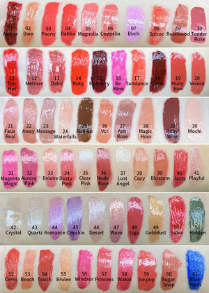 PRIVATE LABEL, 100pcs Wholesale Luxury PREMIUM Quality Vegan, Cruelty Free Custom Long Lasting, Waterproof Shiny Glossy Lip Plumping Lipgloss. 12 Shades