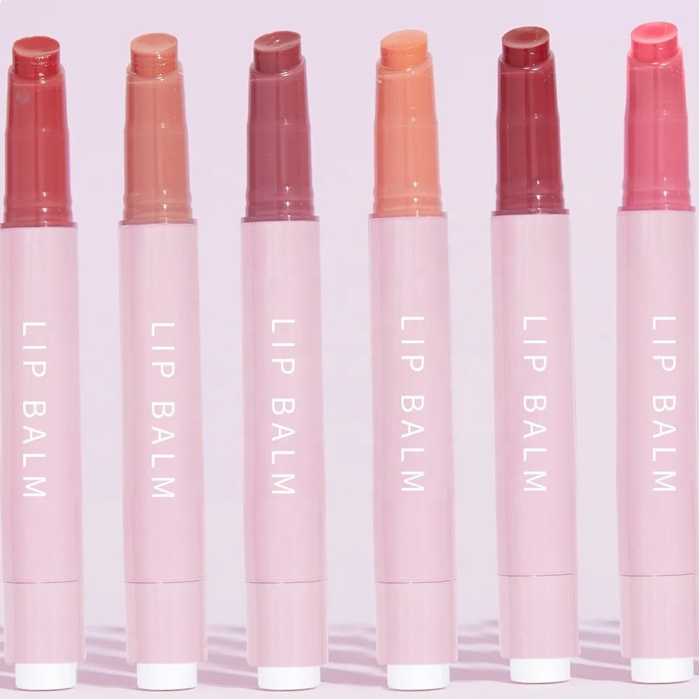 PRIVATE LABEL, 100pcs Wholesale Luxury PREMIUM Quality Vegan, Cruelty Free Custom Pink Long Lasting High Hydrating Plumping Lipstick Natural Silk Texture Tinted Lip Balm Pen