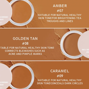 PRIVATE LABEL, 100pcs Wholesale Luxury PREMIUM Quality Vegan, Cruelty Free 
The Darkest Shade Full Coverage Bronzing Balm Waterproof Moisturizing Long Lasting Creamy Inclusivity Concealers 15 Shades