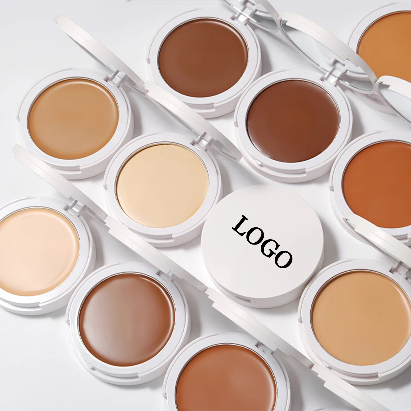 PRIVATE LABEL, Wholesale 100 Pcs Luxury PREMIUM Quality Vegan, Cruelty Free Full Coverage Waterproof Sweat proof Matte Long Lasting Concealer Cream Contour Foundation 14 Shades