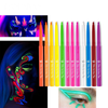 PRIVATE LABEL, 100pcs Wholesale Luxury PREMIUM Quality Vegan, Cruelty Free 
Fluorescent Eyeliner, Waterproof Colored UV Glow Neon Eyeliner Pencil, Halloween Paint Glow in the Dark Eyeliner. 12 Shades