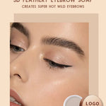 PRIVATE LABEL, 100pcs Wholesale Luxury PREMIUM Quality Vegan, Cruelty Free Rose Gold Waterproof Long Lasting Clear Styling Eyebrow Soap Strong Hold  Perfecting Eyebrow Pomade