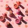 PRIVATE LABEL, 100 sets Wholesale Luxury PREMIUM Quality Vegan, Cruelty Free Bouncy Liquid Cushion Blusher, Pink Heart Shaped Cheek Blush Stamp 4 Shades