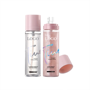 PRIVATE LABEL, 200pcs Wholesale Luxury PREMIUM Quality Vegan, Cruelty Free 110ml Custom Pink Packaging Best Selling Fixing Spray, Waterproof, Oil Control Makeup up Setting Spray, Matte/ Shimmer Finishing Spray. 2 Colors