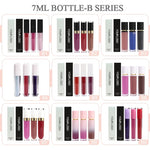 PRIVATE LABEL, Wholesale Luxury PREMIUM Quality Vegan, Cruelty Free Non-Sticky High-Shine Shimmer  Glossy Juicy Lipgloss/ Matte Liquid Lipstick Sheer Finish 6 pcs Lipgloss Lip Kit. 98 Shades