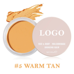 PRIVATE LABEL, 100pcs Wholesale Luxury PREMIUM Quality Vegan, Cruelty Free 
The Darkest Shade Full Coverage Bronzing Balm Waterproof Moisturizing Long Lasting Creamy Inclusivity Concealers 15 Shades