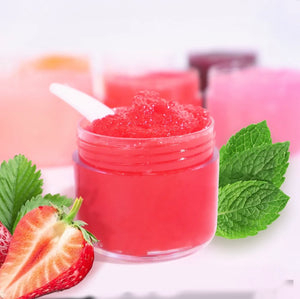 PRIVATE LABEL, 100pcs Wholesale Luxury PREMIUM Quality Vegan, Cruelty Free Fruit Flavor Lip Scrub, Exfoliating Sugar Colorful Lip Scrubs 8 Flavors