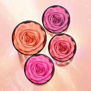 PRIVATE LABEL, 100pcs Wholesale Luxury PREMIUM Quality Vegan, Cruelty Free, 
Waterproof, Long Lasting 3D Blush Rose, Cheek Tint Flower Blush Powder 4 Shades