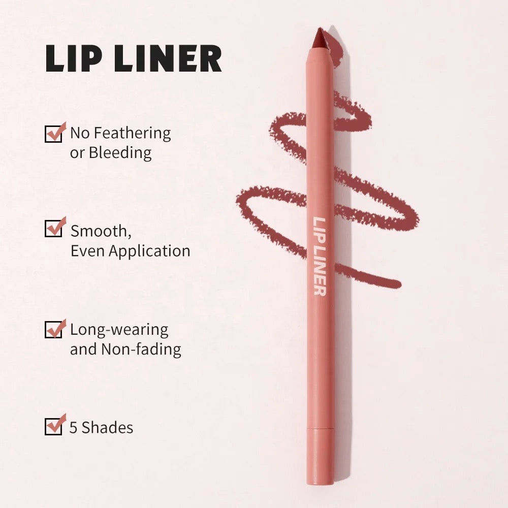 PRIVATE LABEL 100 Piece Wholesale Waterproof ,PREMIUM Quality, High Pigment Smooth Cream Lip Liner Pencils 6 Shades