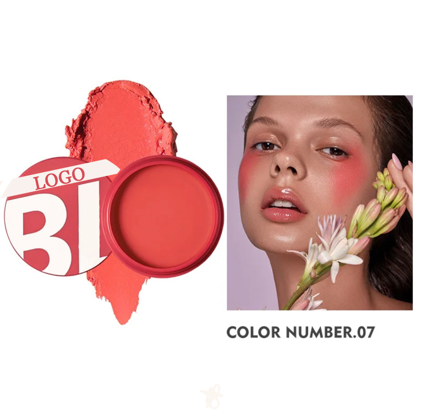 PRIVATE LABEL, 100pcs Wholesale Luxury PREMIUM Quality Vegan, Cruelty Free 
Waterproof Cream Matte Skin Brightening Rouge Makeup Blush 9 Shades