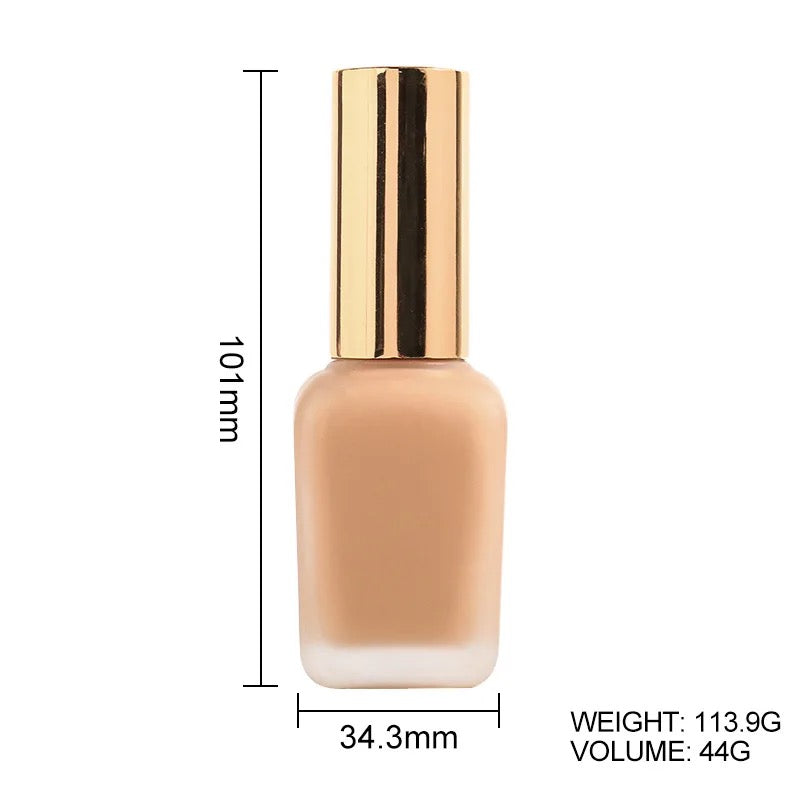 PRIVATE LABEL, Wholesale Luxury PREMIUM Quality Vegan, Cruelty Free Custom Ultra Luxury Waterproof Matte Finish Full Coverage Liquid Foundation with Hyaluronic Acid