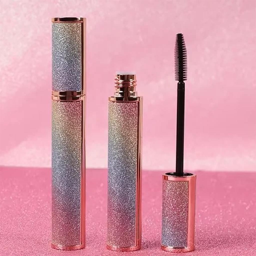 PRIVATE LABEL, 100 pcs Wholesale Luxury PREMIUM Quality Vegan, Cruelty Free, Custom Colorful Sparkle Tube, Natural Mineral Waterproof 3D Fibre Black Lengthening Mascara