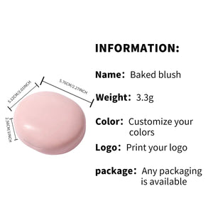 PRIVATE LABEL, 100pcs Wholesale Luxury PREMIUM Quality Vegan, Waterproof Glitter Compact Cream Powder Blush with Mirror, Long Lasting High Pigmented Blushes (Free Shipping)