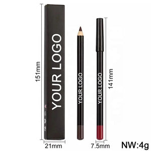 PRIVATE LABEL, 100pcs Wholesale Luxury PREMIUM Quality Vegan, Cruelty Free 
Custom your Logo Long Lasting Lipliner Pencil Matte High Quality Wood Lip Liner 21 Shades