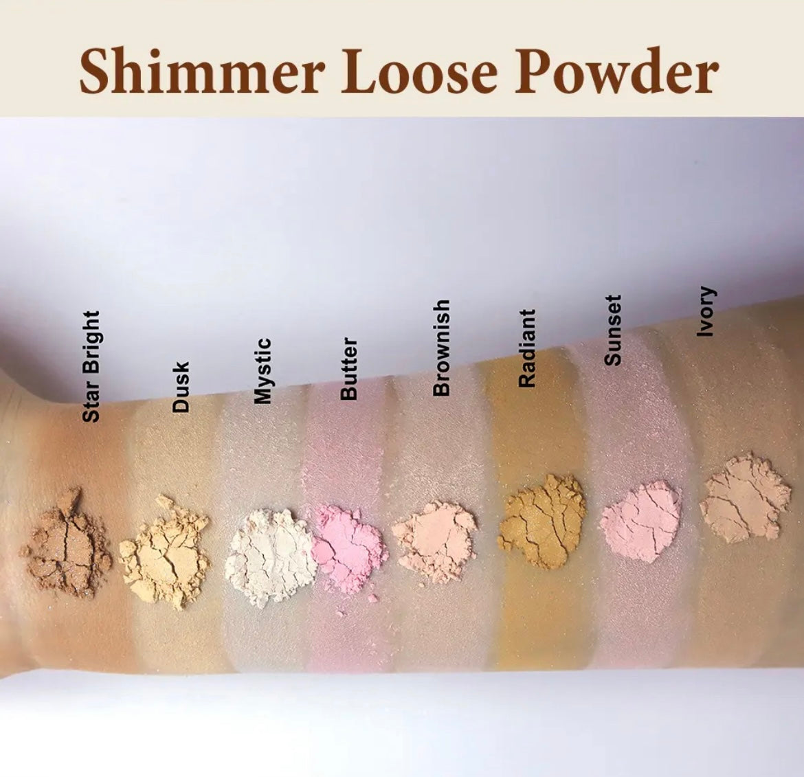 PRIVATE LABEL, Wholesale Luxury PREMIUM Quality Pre-Filled Custom Waterproof Face Oil Control Loose Powder Pink Purple Neutral Matte Shimmer Loose Setting Powders