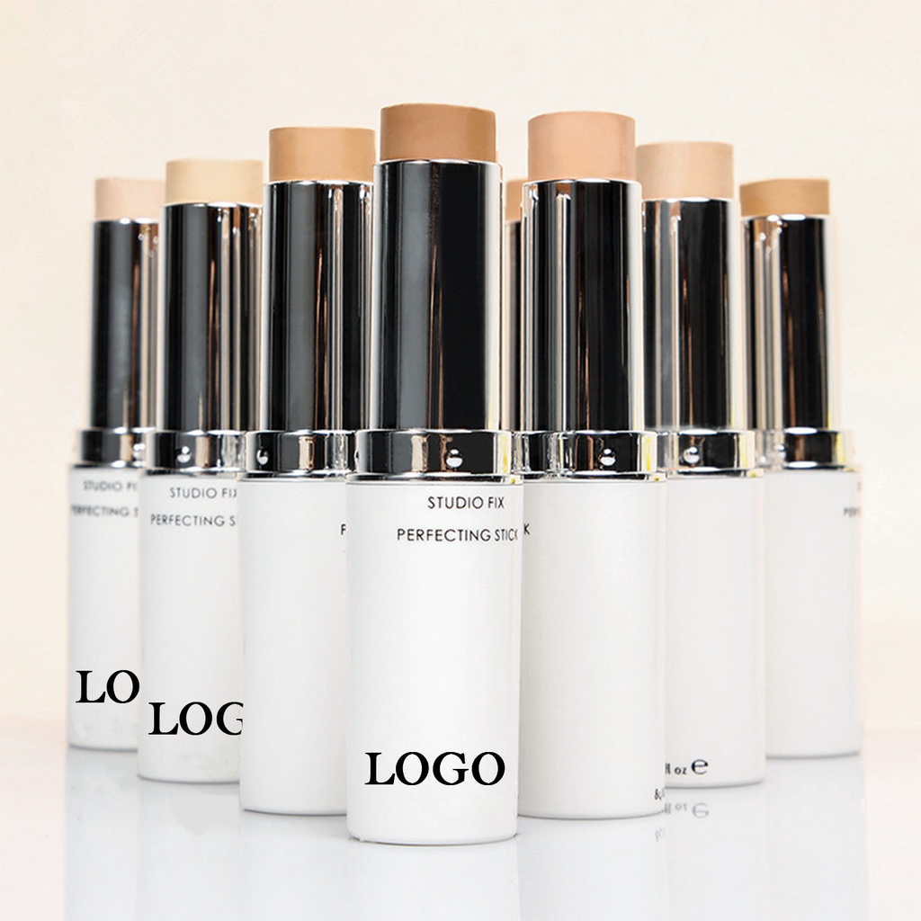 PRIVATE LABEL, 100pcs Wholesale Luxury PREMIUM quality Vegan, Cruelty Free, Waterproof Full Coverage Studio Fix Perfecting Stick Concealer, Best Concealer for Mature Skin, Inclusivity Cream Contour Stick. 18 Shades