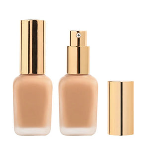 PRIVATE LABEL, Wholesale Luxury PREMIUM Quality Vegan, Cruelty Free Custom Ultra Luxury Waterproof Matte Finish Full Coverage Liquid Foundation with Hyaluronic Acid