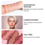 PRIVATE LABEL, 100pcs Wholesale Luxury PREMIUM Quality Vegan, Waterproof Glitter Compact Cream Powder Blush with Mirror, Long Lasting High Pigmented Blushes (Free Shipping)