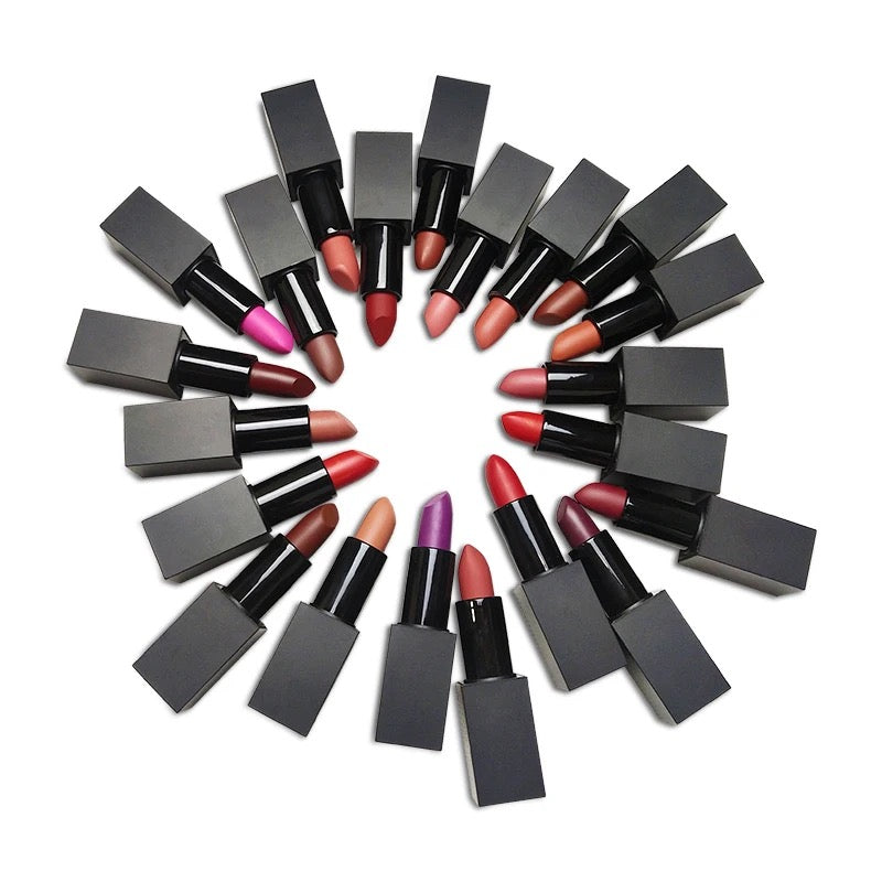 PRIVATE LABEL Wholesale Waterproof ,PREMIUM Quality, Vegan, Cruelty Free 
Custom Waterproof Matte High Pigment Long Lasting Lipstick 21 Shades