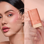 PRIVATE LABEL, 100pcs Wholesale Luxury PREMIUM Quality Vegan, Cruelty Free Rose Gold High Pigment Long Lasting Waterproof Cream Glow Blush Stick. 3 Shades