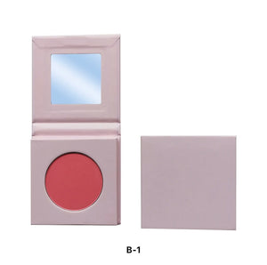 PRIVATE LABEL, 100pcs Wholesale Luxury PREMIUM Quality Vegan, Cruelty Free Custom Cute Pink Square Inner Round Pressed Powder High Pigmented Single Blush/ Contour Bronzer Palette 20 Shades