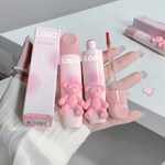 PRIVATE LABEL 100 Pcs Wholesale Luxury PREMIUM Quality Korean Cute Pink Bear Velvet Matte Long Lasting Liquid Lipstick