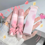 PRIVATE LABEL 100 Pcs Wholesale Luxury PREMIUM Quality Korean Cute Pink Bear Velvet Matte Long Lasting Liquid Lipstick