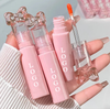 PRIVATE LABEL, 100pcs Wholesale Luxury PREMIUM Quality Vegan, Cruelty Free 
Luxury Custom Girly Pink Bow Packaging, Mirror Lip Glaze Liquid Lipstick, Moisturizing Lip Gloss. 6 Shades