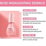 PRIVATE LABEL, Wholesale Luxury PREMIUM Quality Pre-Filled 300 Pcs Korean Hydrating Anti-aging Rose Facial Glowy Serum.