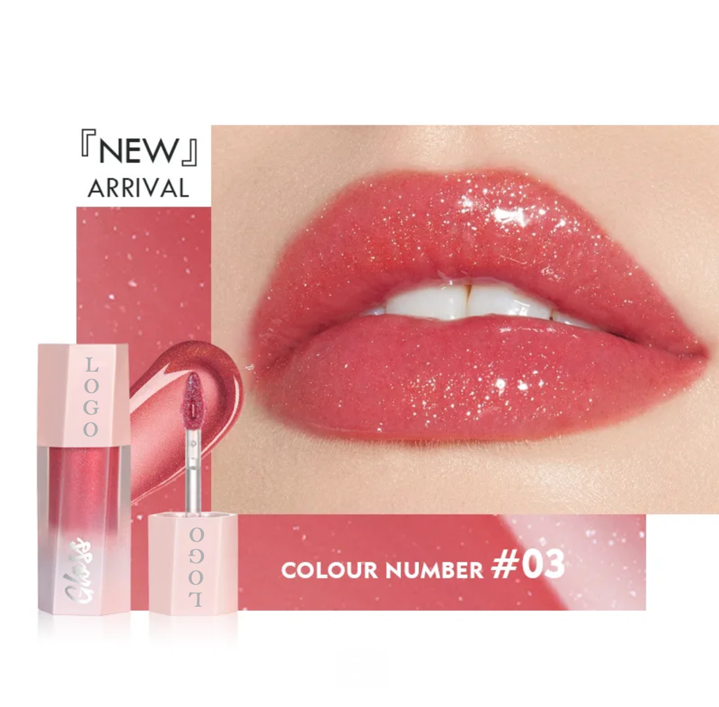 PRIVATE LABEL, 100pcs Wholesale Luxury PREMIUM Quality Vegan, Cruelty Free, Pink Packaging, Liquid Lipstick, Non-Stick Cup Lipgloss, Lip Glaze, Long Lasting Waterproof Juicy Lipgloss. 8 Shades