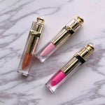 PRIVATE LABEL, Wholesale Luxury PREMIUM quality pre-filled Nude Shimmer Shiny Lipgloss Gold Tube . 15 colours (Free Shipping)
