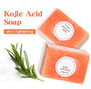 Wholesale 20 piece, 140g Natural Organic Skin Brightening/ Dark Spot Removing/Acne Clearing Kojic Acid Face Soap (Orange Scented/ Unscented)