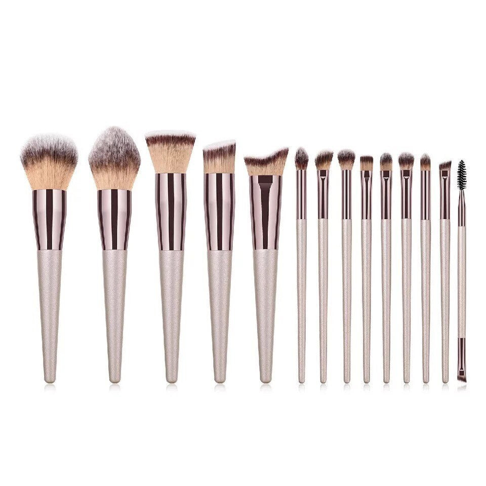 PRIVATE LABEL, Wholesale Luxury PREMIUM quality Nude Pink Makeup Brushes. 14 pcs Cosmetic Set (Free Shipping)