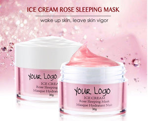 PRIVATE LABEL, Wholesale Luxury PREMIUM quality Ice-cream moisturizing repair brighten advanced Sleeping Mask