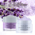 PRIVATE LABEL, Wholesale Luxury PREMIUM quality Lavender Ice-cream moisturizing repair brighten advanced Sleeping Mask