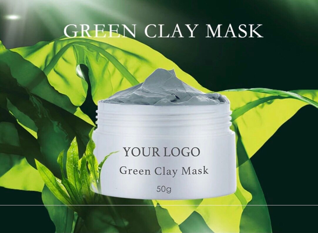 PRIVATE LABEL, Wholesale Luxury PREMIUM quality moisturizing repair brighten advanced Deep Sea Mineral Mud, Green Clay & Seaweed Mask