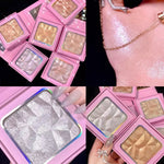 PRIVATE LABEL, Wholesale Luxury PREMIUM quality Pink Pigmented Powder Highlighter/ Bronzer Palette. Comes in 6 Colours (Free Shipping)