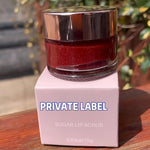 PRIVATE LABEL, Wholesale Luxury PREMIUM quality Glass Jar Organic/ Vegan Moisturizing Sugar Lip-scrubs, 8 Flavours, 10g  (300 pcs)