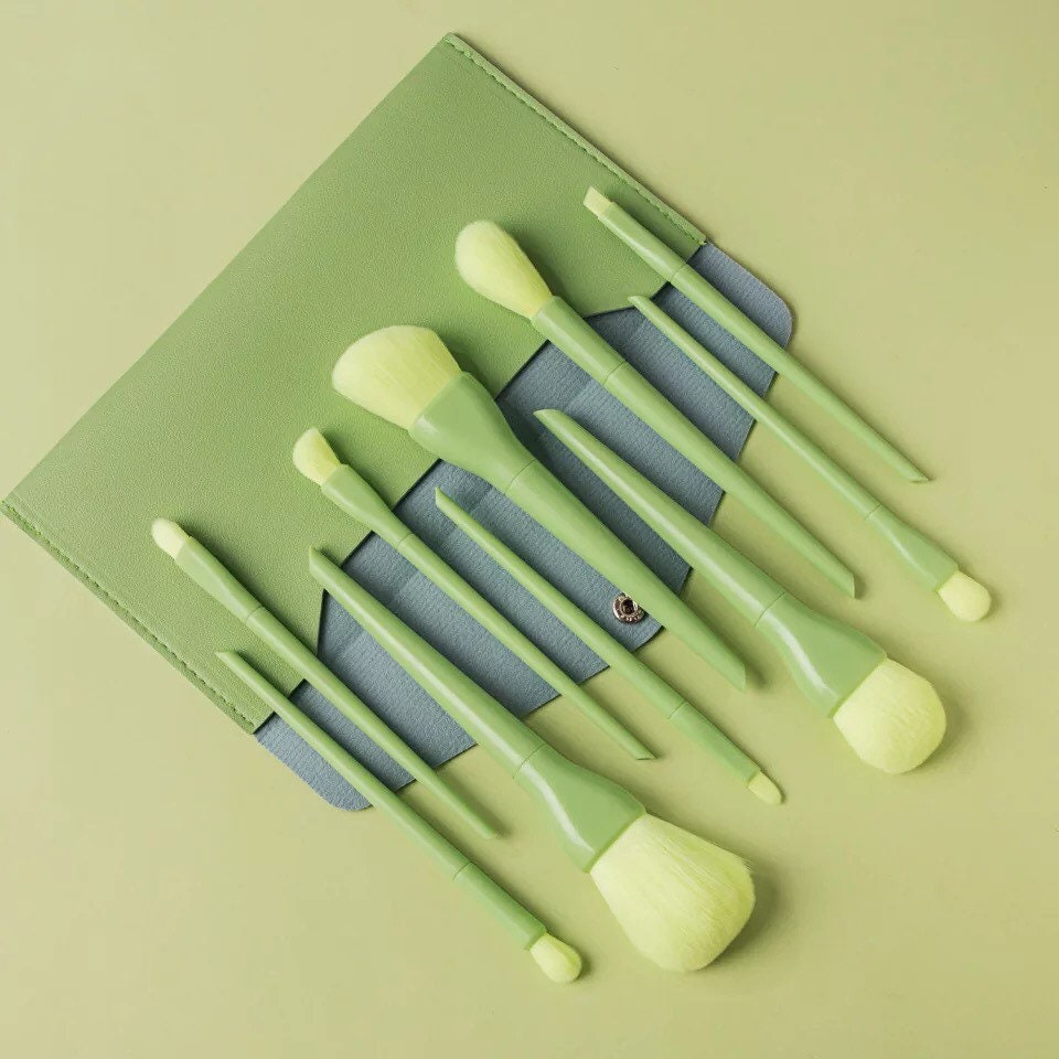 PRIVATE LABEL, Wholesale Luxury PREMIUM quality Multicoloured Makeup Brushes. 10 pcs Cosmetic Set (Free Shipping)