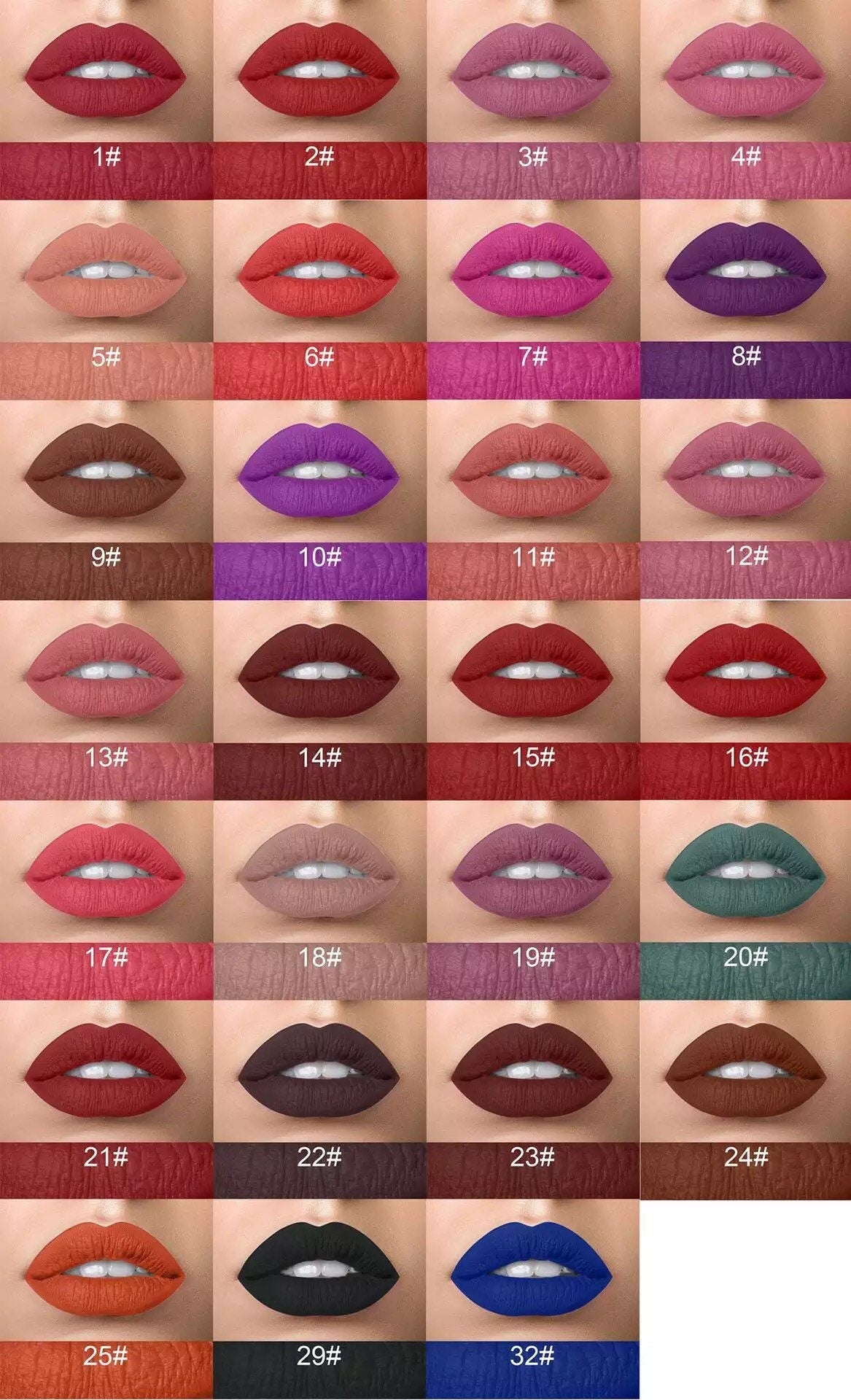 PRIVATE LABEL, Wholesale Luxury PREMIUM quality pre-filled Nude Shimmer Shiny Lipgloss/ Matte Liquid Lipstick. 56 colours (Free Shipping)