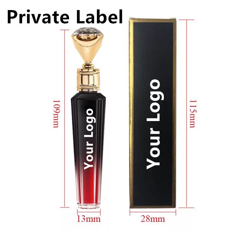 PRIVATE LABEL, Wholesale Luxury PREMIUM quality pre-filled Diamond Tube Long Lasting Matte Liquid Lipstick 81 Shades