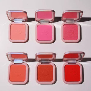 PRIVATE LABEL, 50pcs Wholesale Luxury PREMIUM High Pigment Long Lasting Blush with Mirror (6 shades)