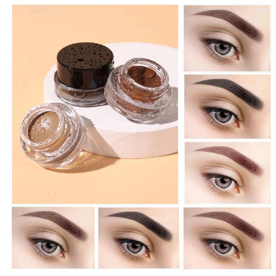 PRIVATE LABEL, Wholesale Luxury PREMIUM quality Waterproof Creamy Eyebrow-Pomade/Long Lasting with applicator  10 Shades(Free Shipping)