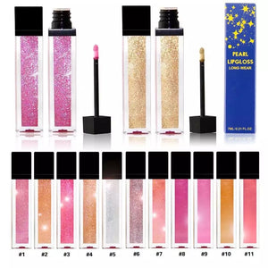 PRIVATE LABEL, Wholesale Luxury PREMIUM quality pre-filled Shimmer Shiny Lipgloss . 11  colours (Free Shipping)
