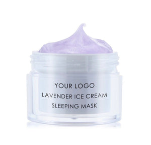 PRIVATE LABEL, Wholesale Luxury PREMIUM quality Lavender Ice-cream moisturizing repair brighten advanced Sleeping Mask