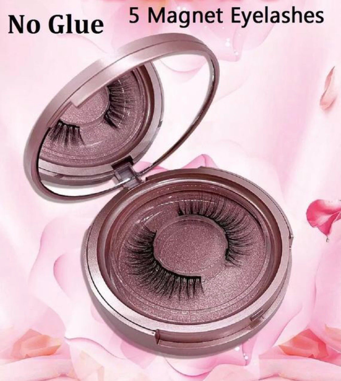 PRIVATE LABEL, Wholesale Luxury PREMIUM Quality 3 piece Magnetic EyeLashes With Lash Tweezers/Eyeliner Set No Glue Natural 5 Magnets Kit