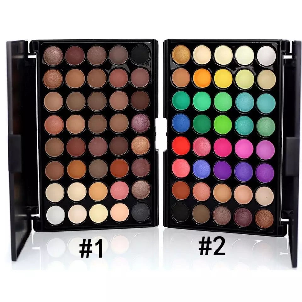 PRIVATE LABEL, Wholesale PREMIUM 50 Piece Waterproof, Cosmetic Matte/Shimmer, Nude/Colourful Eyeshadow Palettes, 40 Colours.