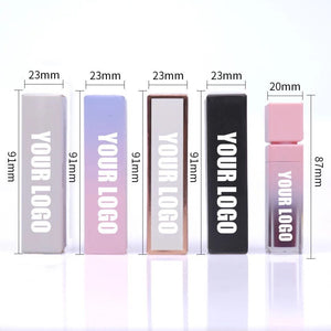 PRIVATE LABEL, 50 pcs Wholesale Luxury PREMIUM quality pre-filled Pink Tube Long Lasting Waterproof Matte Liquid Lipstick/Lipgloss 60 shades